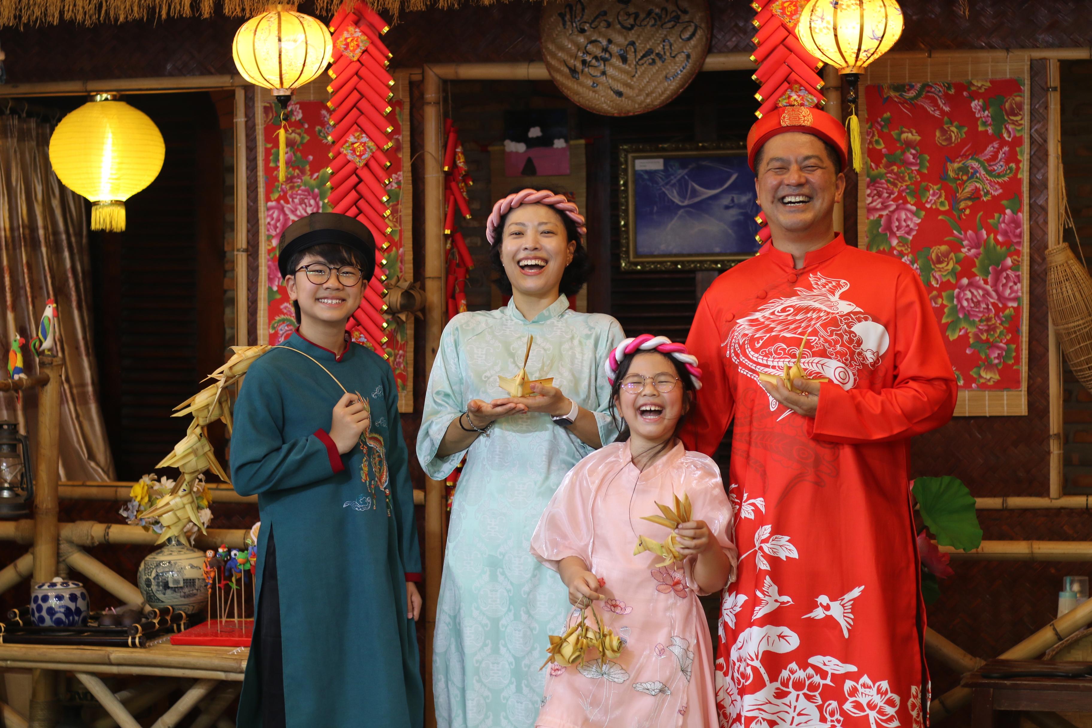 Korean Family Enjoys Traditional Vietnamese Craft Experiences in Nha Trang